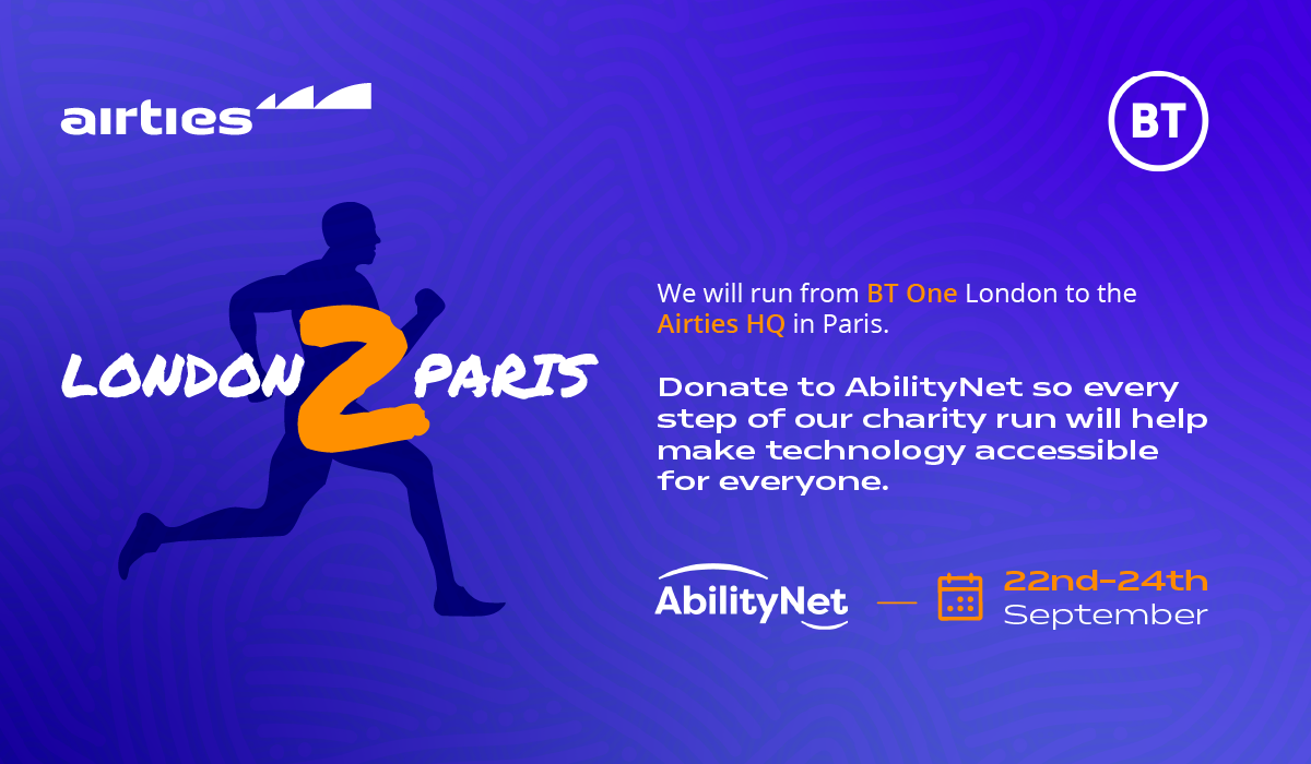 Runners participating in the BT and Airties London to Paris 2026 event.